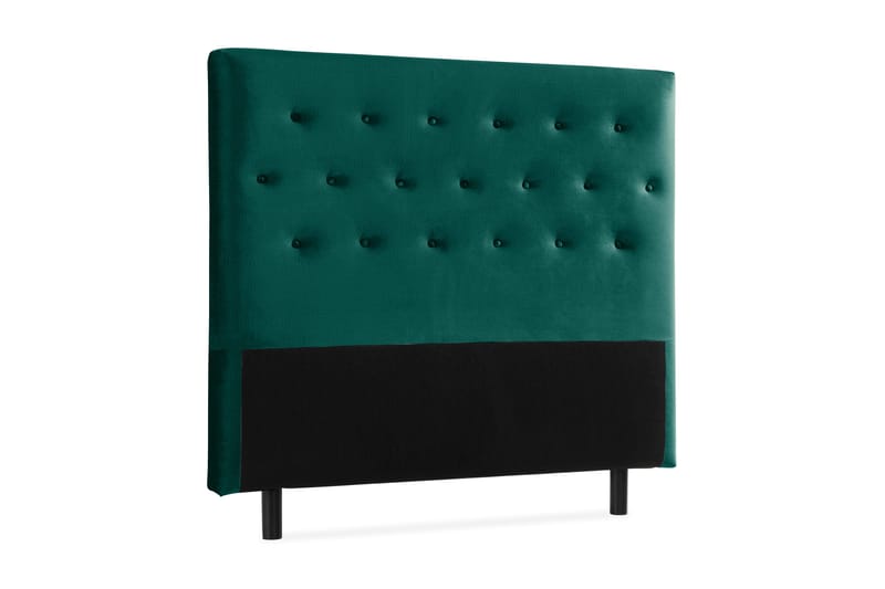 Ella Sänggavel 140 cm Knappar - Grön/Sammet - Möbler - Säng - Sängtillbehör & sänggavel - Sänggavel