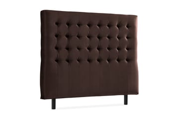 Ella Sänggavel 140 cm Rutig - Brun/Sammet - Möbler - Säng - Sängtillbehör & sänggavel - Sänggavel