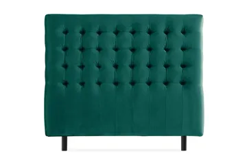 Ella Sänggavel 140 cm Rutig - Grön/Sammet - Möbler - Säng - Sängtillbehör & sänggavel - Sänggavel