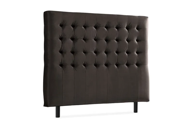 Ella Sänggavel 140 cm Rutig - Mörkgrå/Sammet - Möbler - Säng - Sängtillbehör & sänggavel - Sänggavel