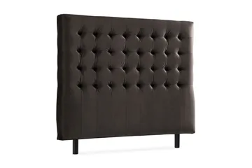 Ella Sänggavel 140 cm Rutig - Mörkgrå/Sammet - Möbler - Säng - Sängtillbehör & sänggavel - Sänggavel