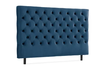 Ella Sänggavel 160 cm Djuphäftad - Blå/Sammet - Möbler - Säng - Sängtillbehör & sänggavel - Sänggavel