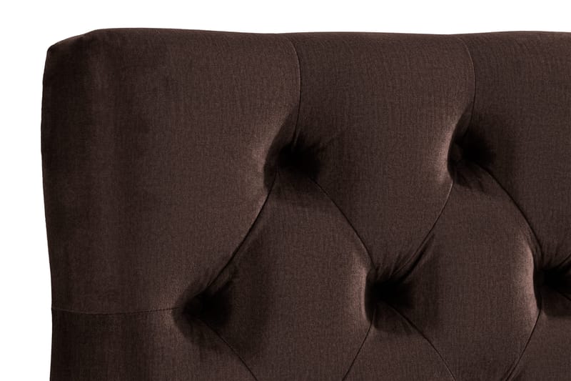 Ella Sänggavel 160 cm Djuphäftad - Brun/Sammet - Möbler - Säng - Sängtillbehör & sänggavel - Sänggavel