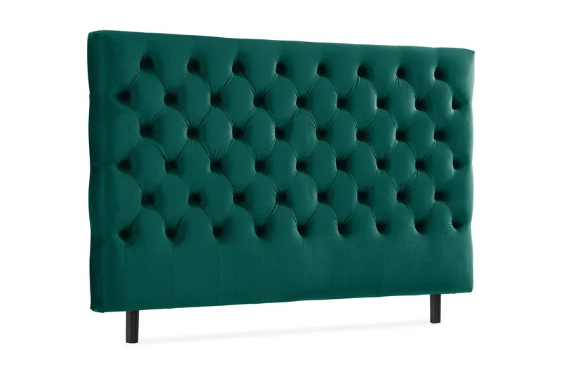 Ella Sänggavel 160 cm Djuphäftad - Grön/Sammet - Möbler - Säng - Sängtillbehör & sänggavel - Sänggavel