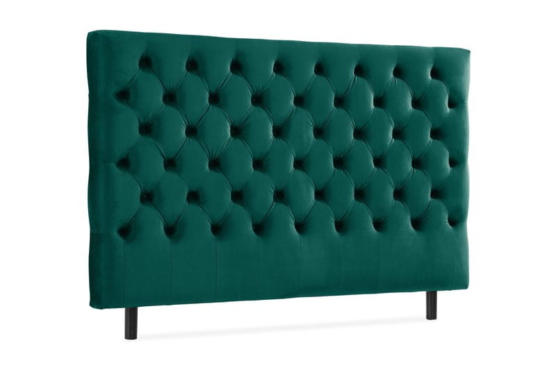 Ella Sänggavel 160 cm Djuphäftad - Grön/Sammet - Möbler - Säng - Sängtillbehör & sänggavel - Sänggavel