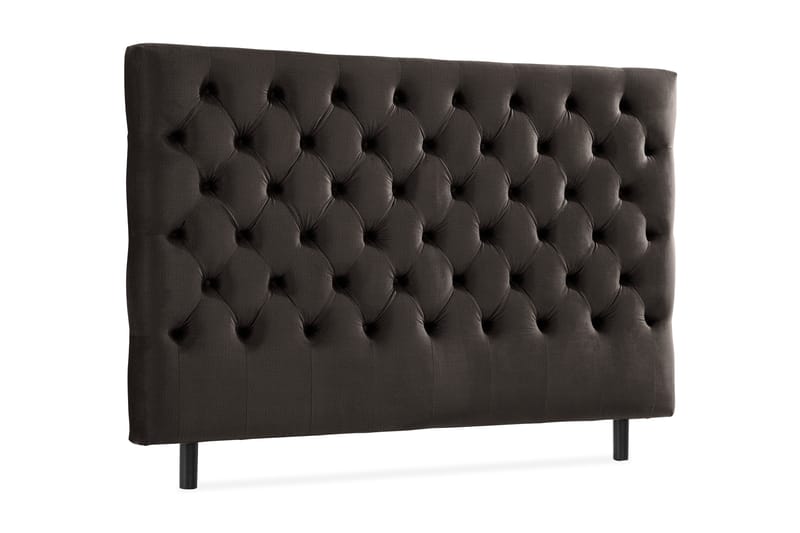 Ella Sänggavel 160 cm Djuphäftad - Mörkgrå/Sammet - Möbler - Säng - Sängtillbehör & sänggavel - Sänggavel