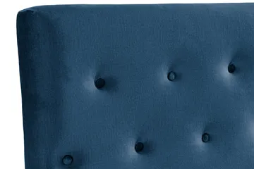 Ella Sänggavel 160 cm Knappar - Blå/Sammet - Möbler - Säng - Sängtillbehör & sänggavel - Sänggavel