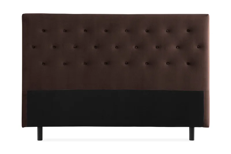 Ella Sänggavel 160 cm Knappar - Brun/Sammet - Möbler - Säng - Sängtillbehör & sänggavel - Sänggavel