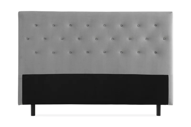 Ella Sänggavel 160 cm Knappar - Grå/Sammet - Möbler - Säng - Sängtillbehör & sänggavel - Sänggavel