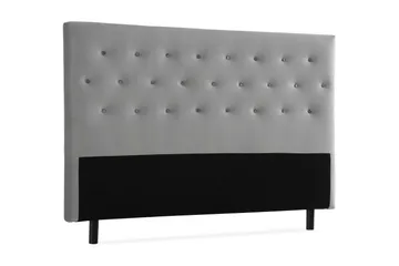 Ella Sänggavel 160 cm Knappar - Grå/Sammet - Möbler - Säng - Sängtillbehör & sänggavel - Sänggavel