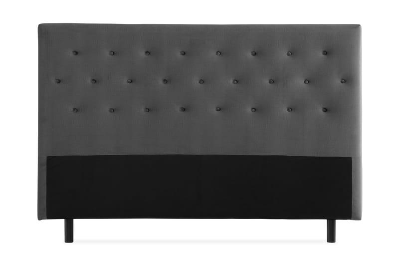 Ella Sänggavel 160 cm Knappar - Mellangrå/Sammet - Möbler - Säng - Sängtillbehör & sänggavel - Sänggavel