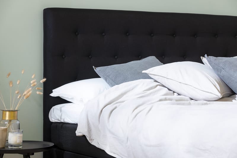 Ella Sänggavel 160 cm Knappar - Svart - Möbler - Säng - Sängtillbehör & sänggavel - Sänggavel