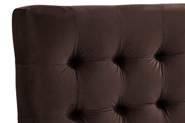 Ella Sänggavel 160 cm Rutig - Brun/Sammet - Möbler - Säng - Sängtillbehör & sänggavel - Sänggavel