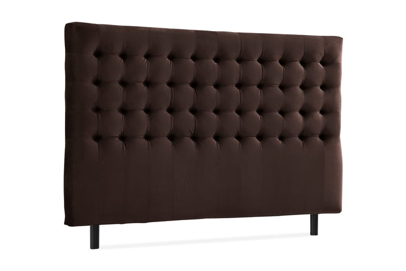 Ella Sänggavel 160 cm Rutig - Brun/Sammet - Möbler - Säng - Sängtillbehör & sänggavel - Sänggavel