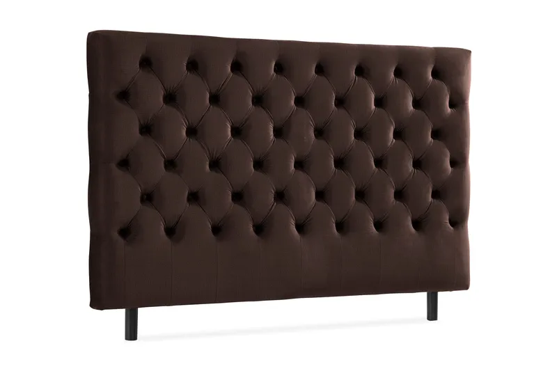 Ella Sänggavel 180 cm Djuphäftad - Brun/Sammet - Möbler - Säng - Sängtillbehör & sänggavel - Sänggavel