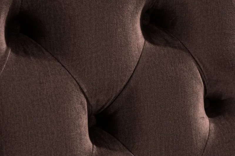 Ella Sänggavel 180 cm Djuphäftad - Brun/Sammet - Möbler - Säng - Sängtillbehör & sänggavel - Sänggavel