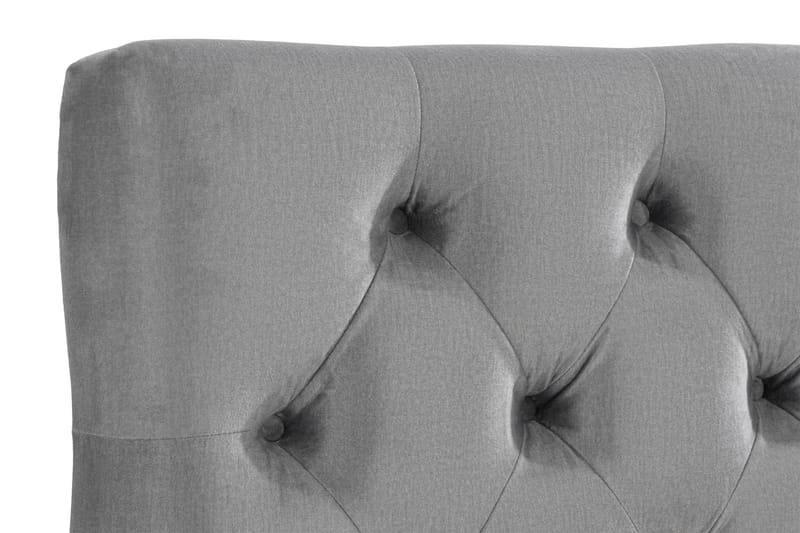 Ella Sänggavel 180 cm Djuphäftad - Grå/Sammet - Möbler - Säng - Sängtillbehör & sänggavel - Sänggavel