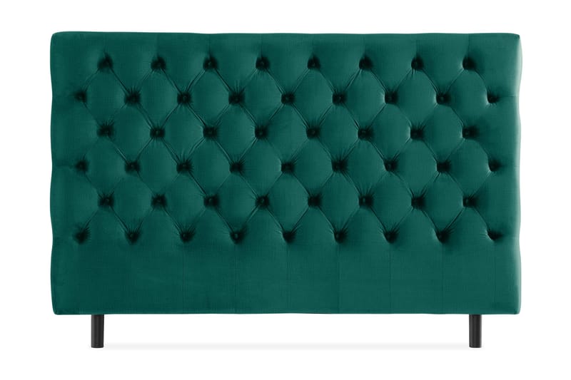 Ella Sänggavel 180 cm Djuphäftad, Grön/Sammet