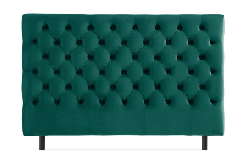 Ella Sänggavel 180 cm Djuphäftad, Grön/Sammet