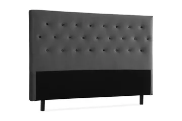 Ella Sänggavel 180 cm Knappar - Mellangrå/Sammet - Möbler - Säng - Sängtillbehör & sänggavel - Sänggavel