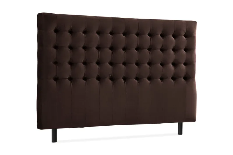 Ella Sänggavel 180 cm Rutig - Brun/Sammet - Möbler - Säng - Sängtillbehör & sänggavel - Sänggavel