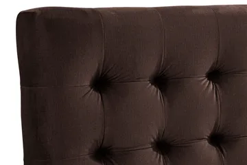 Ella Sänggavel 180 cm Rutig - Brun/Sammet - Möbler - Säng - Sängtillbehör & sänggavel - Sänggavel