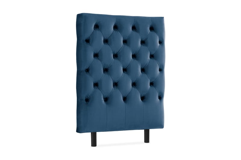 Ella Sänggavel 90 cm Djuphäftad - Blå/Sammet - Möbler - Säng - Sängtillbehör & sänggavel - Sänggavel