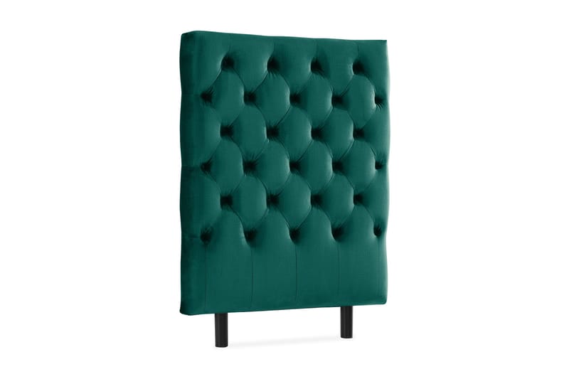 Ella Sänggavel 90 cm Djuphäftad - Grön/Sammet - Möbler - Säng - Sängtillbehör & sänggavel - Sänggavel