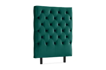 Ella Sänggavel 90 cm Djuphäftad - Grön/Sammet - Möbler - Säng - Sängtillbehör & sänggavel - Sänggavel
