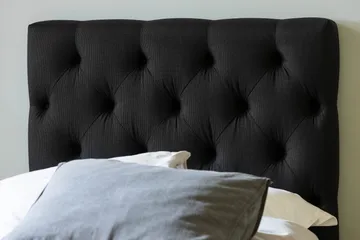 Ella Sänggavel 90 cm Djuphäftad - Svart - Möbler - Säng - Sängtillbehör & sänggavel - Sänggavel