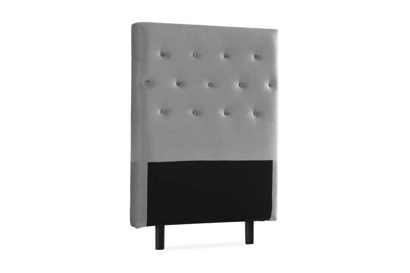 Ella Sänggavel 90 cm Knappar - Grå/Sammet - Möbler - Säng - Sängtillbehör & sänggavel - Sänggavel