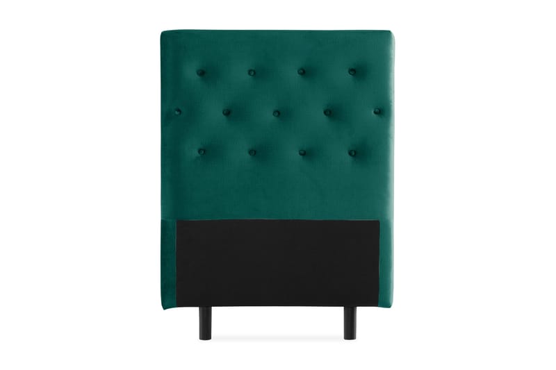 Ella Sänggavel 90 cm Knappar, Grön/Sammet