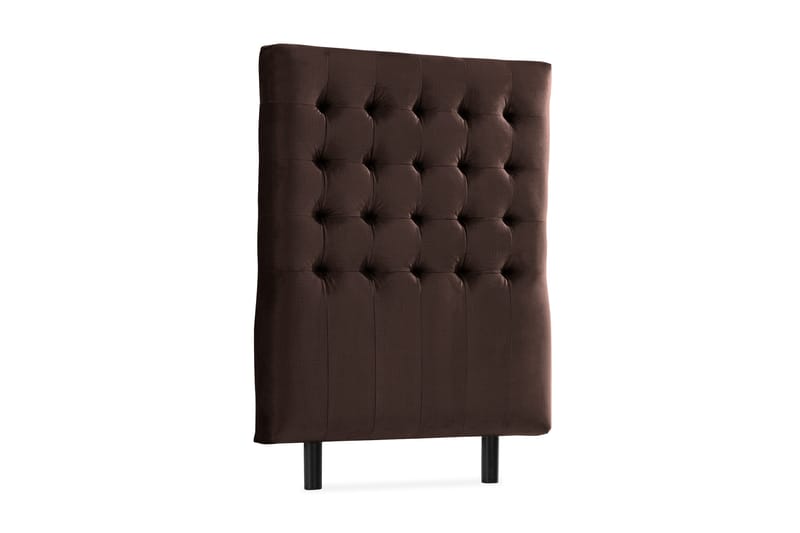 Ella Sänggavel 90 cm Rutig - Brun/Sammet - Möbler - Säng - Sängtillbehör & sänggavel - Sänggavel