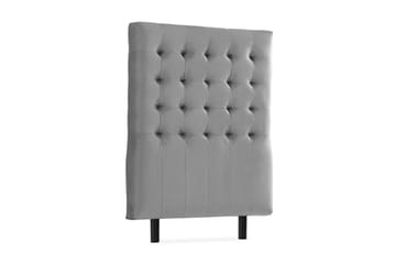 Ella Sänggavel 90 cm Rutig - Grå/Sammet - Möbler - Säng - Sängtillbehör & sänggavel - S änggavel