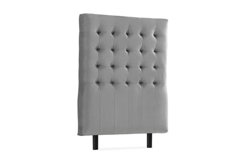 Ella Sänggavel 90 cm Rutig - Grå/Sammet - Möbler - Säng - Sängtillbehör & sänggavel - Sänggavel