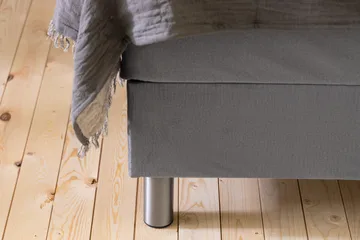 Ella Sänggavel 90 cm Rutig - Grå/Sammet - Möbler - Säng - Sängtillbehör & sänggavel - Sänggavel