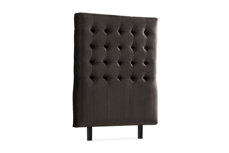 Ella Sänggavel 90 cm Rutig - Mörkgrå/Sammet - Möbler - Säng - Sängtillbehör & sänggavel - Sänggavel