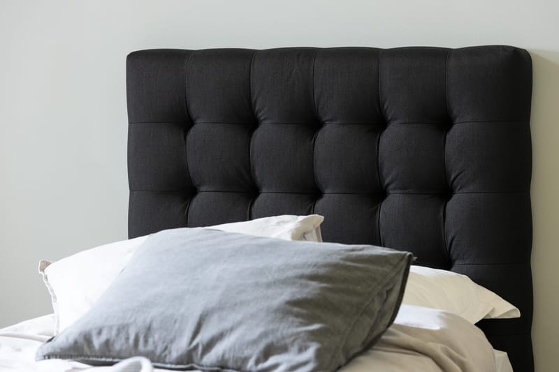 Ella Sänggavel 90 cm Rutig - Svart - Möbler - Säng - Sängtillbehör & sänggavel - Sänggavel