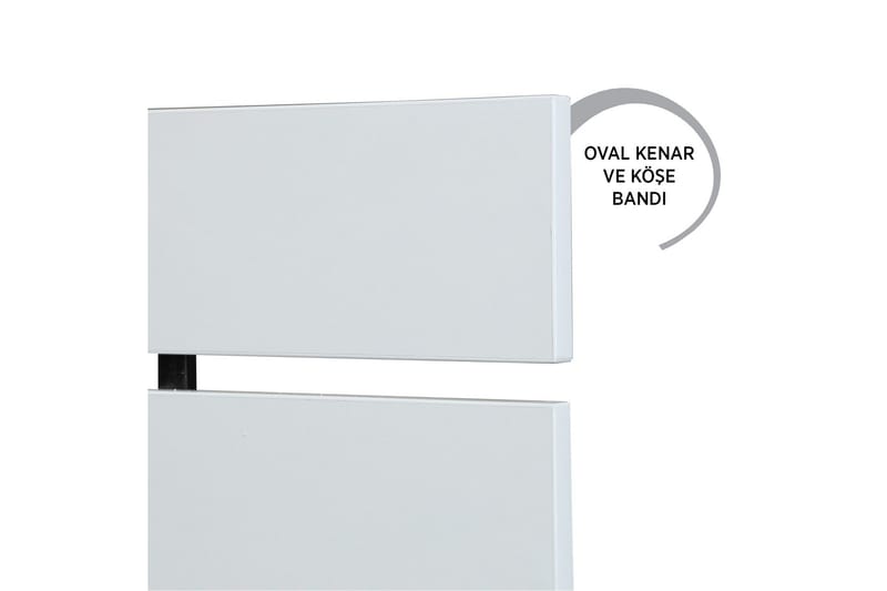Feldene Huvudgavel Rektangulär 180 cm i Trä - Vit högblank - Möbler - Säng - Sängtillbehör & sänggavel - Sänggavel