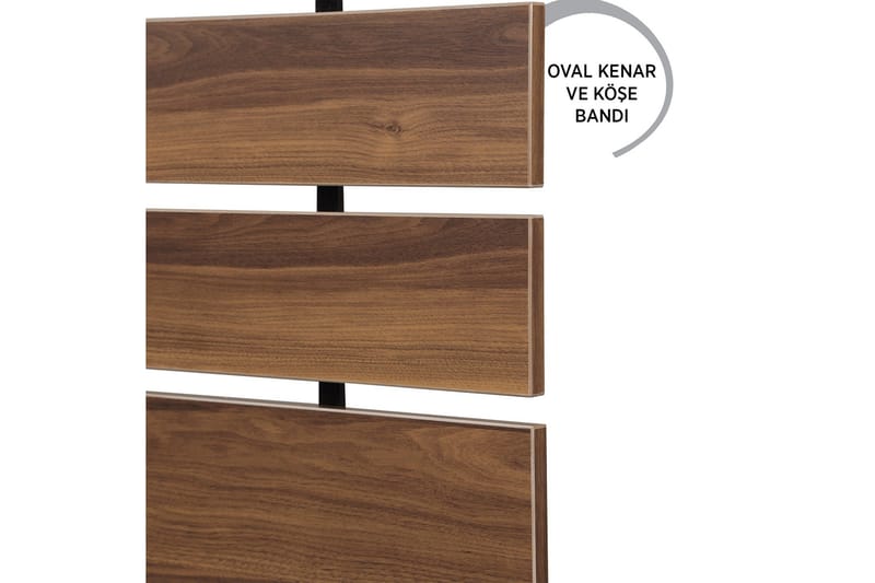 Feldene Sänggavel - Valnöt - Möbler - Säng - Sängtillbehör & sänggavel - Sänggavel