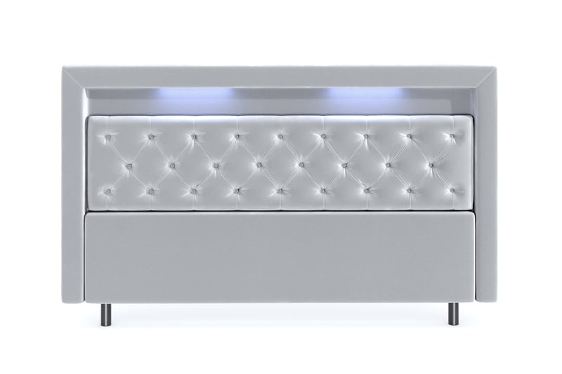 Hilton Velvet LED Gavel 200, Ljusgrå