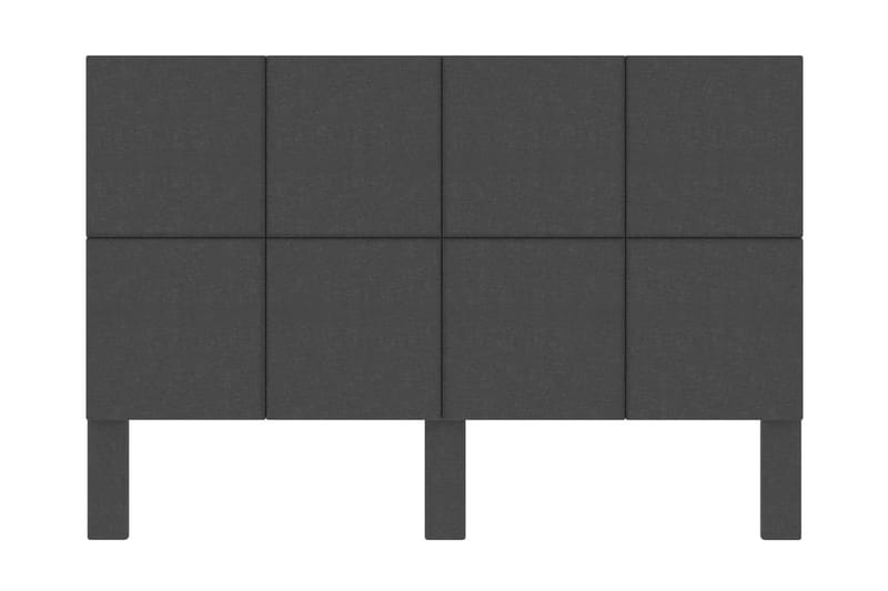 Huvudgavel mörkgrå tyg tuftad 140x200 cm - Grå - Sänggavel