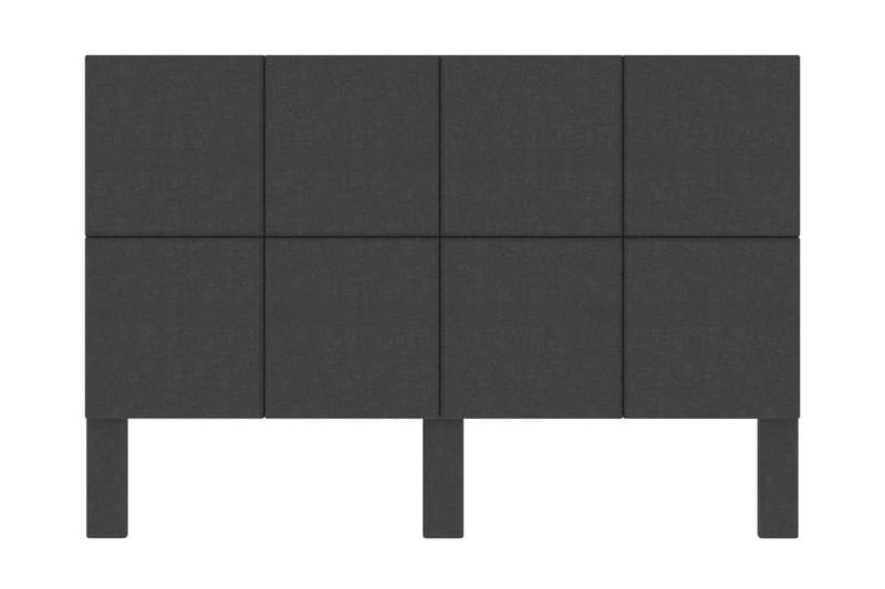 Huvudgavel mörkgrå tyg tuftad 180x200 cm - Grå - Sänggavel