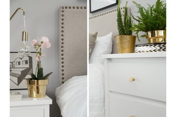 Jolie Sänggavel 145x120 cm Låg - Beige - Möbler - Säng - Sängtillbehör & sänggavel - Sänggavel