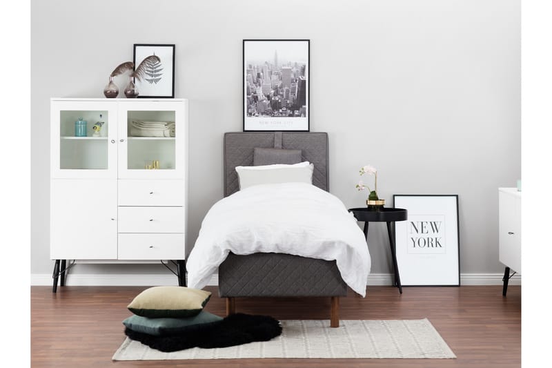 Kilmer Sänggavel 90 cm - Grå - Möbler - Säng - Sängtillbehör & sänggavel - Sänggavel