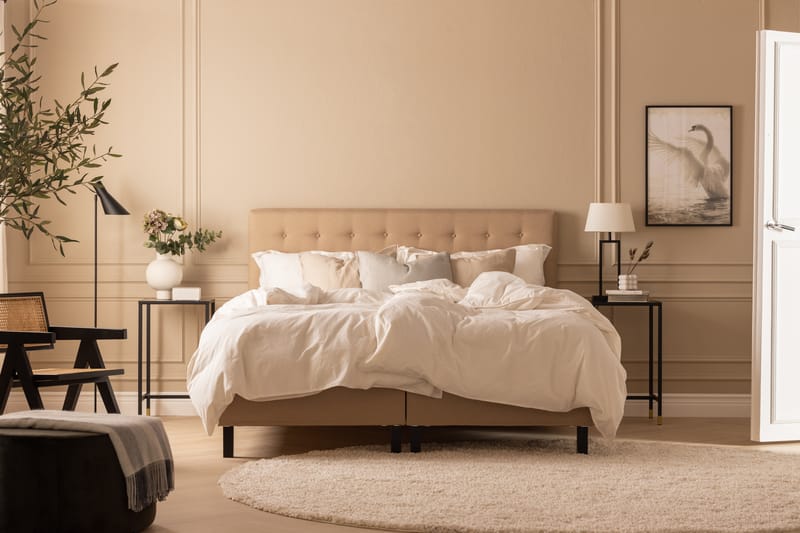 Knappad gavel Nayaka 180 - Beige - Möbler - Säng - Sängtillbehör & sänggavel - Sänggavel