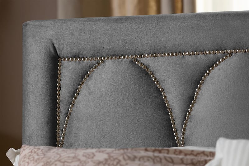 Leva Sänggavel 120cm - Mörkgrå/Sammet - Möbler - Säng - Sängtillbehör & sänggavel - Sänggavel