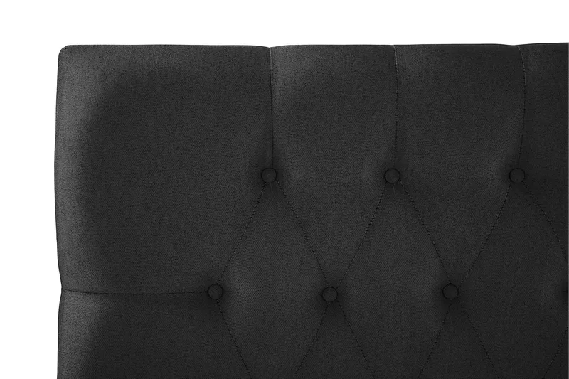 Lucky Diamant Sänggavel 140 cm - Svart/Grå - Möbler - Säng - Sängtillbehör & sänggavel - Sänggavel