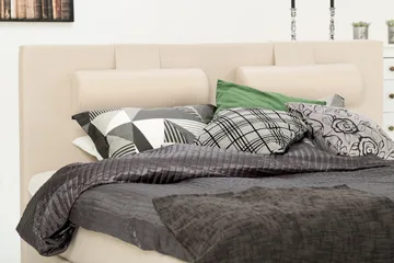 Lucky Sänggavel Slät 150 cm - Beige - Möbler - Säng - Sängtillbehör & sänggavel - Sänggavel