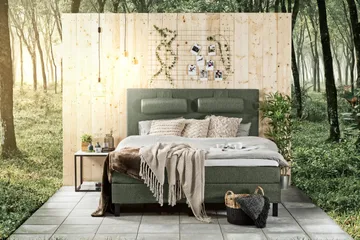 Lucky Sänggavel Slät 150 cm - Grön - Möbler - Säng - Sängtillbehör & sänggavel - Sänggavel